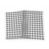 Hook And Loop Self Adhesive Circles / Dots Ø10 mm, dove grey