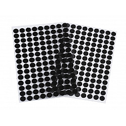 Hook And Loop Self Adhesive Circles / Dots Ø10 mm, black