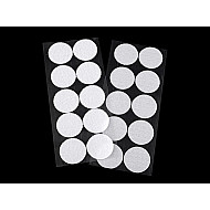 Hook And Loop Self Adhesive Circles Dots Ø35 mm, white