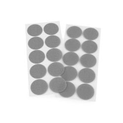 Hook And Loop Self Adhesive Circles Dots Ø35 mm, grey