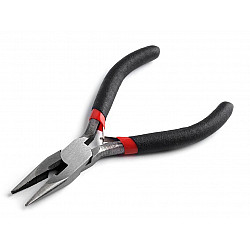 Chain Nose Cutting Pliers with teeth 125 mm, black