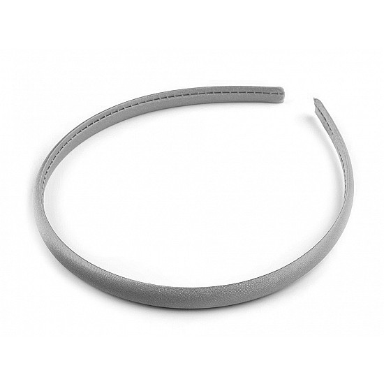 Satin Headband, very light grey