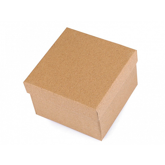 Paper Gift Box Natural 9x9 cm for Watch, natural brown