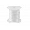 Flat Elastic Bead Jewelry Cord 1 mm, white