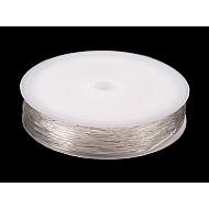 Clear Invisible Elastic Nylon Thread Ø0.8 mm, Transparent