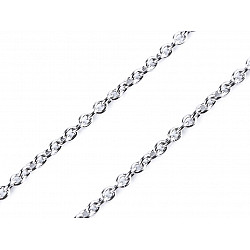 Stainless Steel Chain 2.3 mm length 1 m, platinum