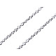 Stainless Steel Chain 2.3 mm length 1 m, platinum