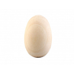 Wooden Head / Easter Egg 25x40 mm, ivory