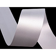 Double Faced Satin Ribbon width 40 mm, white, 20 m