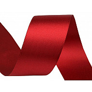 Double Faced Satin Ribbon width 40 mm, garnet, 20 m