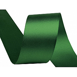 Double Faced Satin Ribbon width 40 mm, green, 20 m