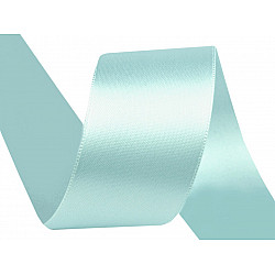 Double Faced Satin Ribbon width 40 mm, mint, 20 m