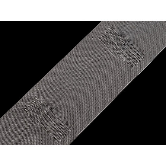 Curtain Heading translucent width 80 mm pencil pleat drapery, 50 m