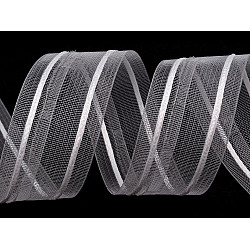 Translucent Net Pencil Pleat Curtain Heading width 40 mm, Transparent, 50 m