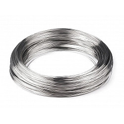 Memory wire for necklaces Ø 15cm, platinum, 20 g