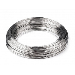 Memory wire for bracelets Ø 5cm, platinum, 20 g