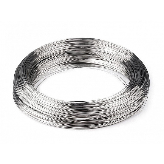 Memory wire for bracelets Ø 5cm, platinum, 20 g