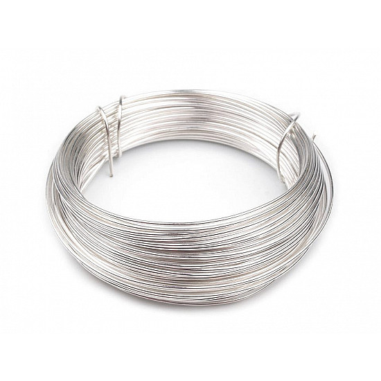 Wire Ø0.8 mm, silver light