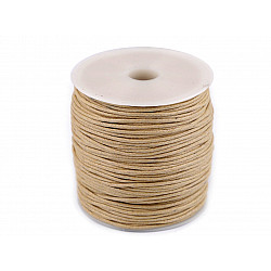 Cotton Waxed Cord Ø1,5-2 mm, dark rye