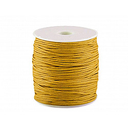 Cotton Waxed Cord Ø1,5-2 mm, yellow