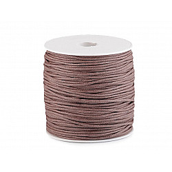 Cotton Waxed Cord Ø1,5-2 mm, light brown