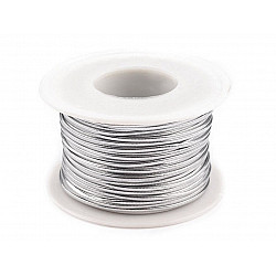 Eco Leather Cord 1.5 mm, silver, 25 m