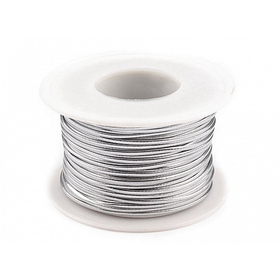 Eco Leather Cord 1.5 mm, silver, 25 m