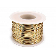 Eco Leather Cord 1.5 mm, gold, 25 m