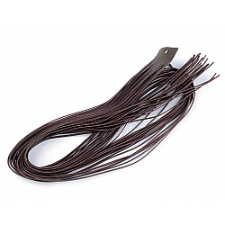 Leather String width 2 mm, 110 cm, darkbrown, 20 pc.