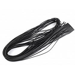 Leather String width 2 mm, 110 cm, black, 20 pc.