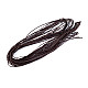 Leather String width 2 mm,  120 cm, darkbrown, 20 pc.