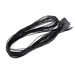 Leather String width 2 mm,  120 cm, black, 20 pc.