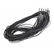 Leather String width 2 mm, 95 cm, black, 20 pc.