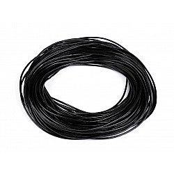 Synthetic Leather Cord  Ø2 mm, black, 25 m