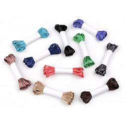 100% Polyester Rattail Satin Cord Ø2mm, bunch per 3m, dark mix, 10 bunch