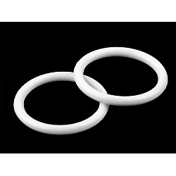 Plastic Ring Ø30 mm, white, 10 pc.