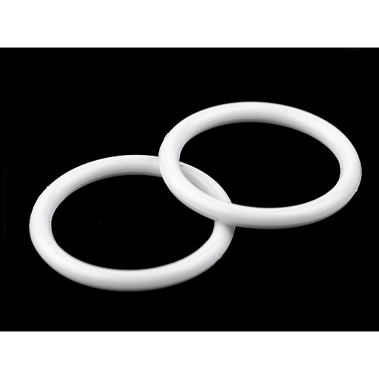 Plastic Ring Ø30 mm, white, 10 pc.