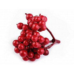 Artificial Rowan Berries, red strawberry, 3 bunch