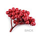 Artificial Rowan Berries, red strawberry, 3 bunch