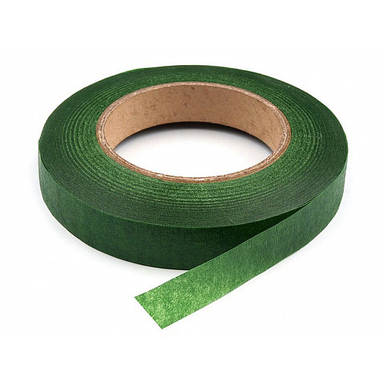 Moss Green Florist Stem Tape width 12 mm, green fern