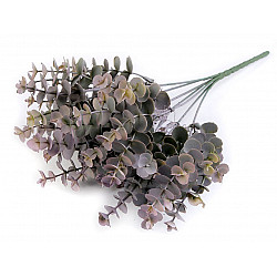 Artificial Eucalyptus Leaf, grey-green, 7 pc.