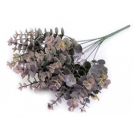 Artificial Eucalyptus Leaf, grey-green, 7 pc.