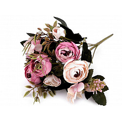 Artificial Buttercup Bouquet / Floral Arrangements, light pink