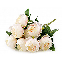 Artificial Peony Bouquet, cream lightest