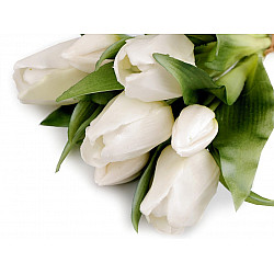 Artificial Tulip Bouquet, white