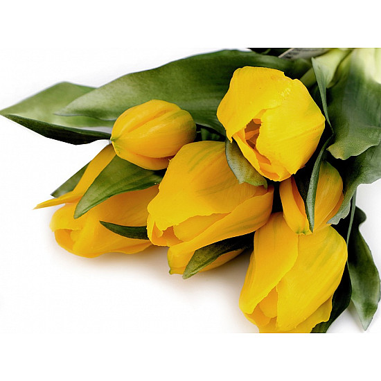 Artificial Tulip Bouquet, yellow