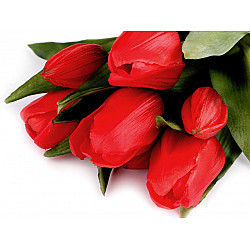 Artificial Tulip Bouquet, red