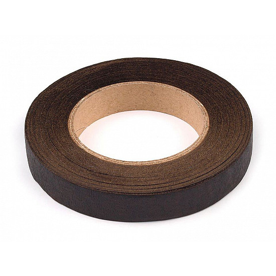 Moss Green Florist Stem Tape width 12 mm, darkbrown