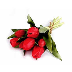 Artificial Tulip Bouquet, red