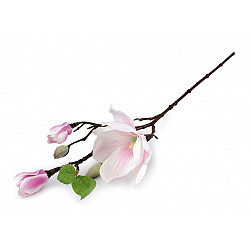 Artificial magnolia twig, white